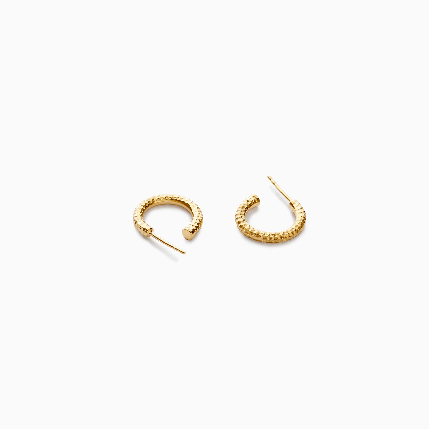 Sarah Vankaster Jewelry, Lili mini creole, boucles d'oreilles en vermeil, fait à la main