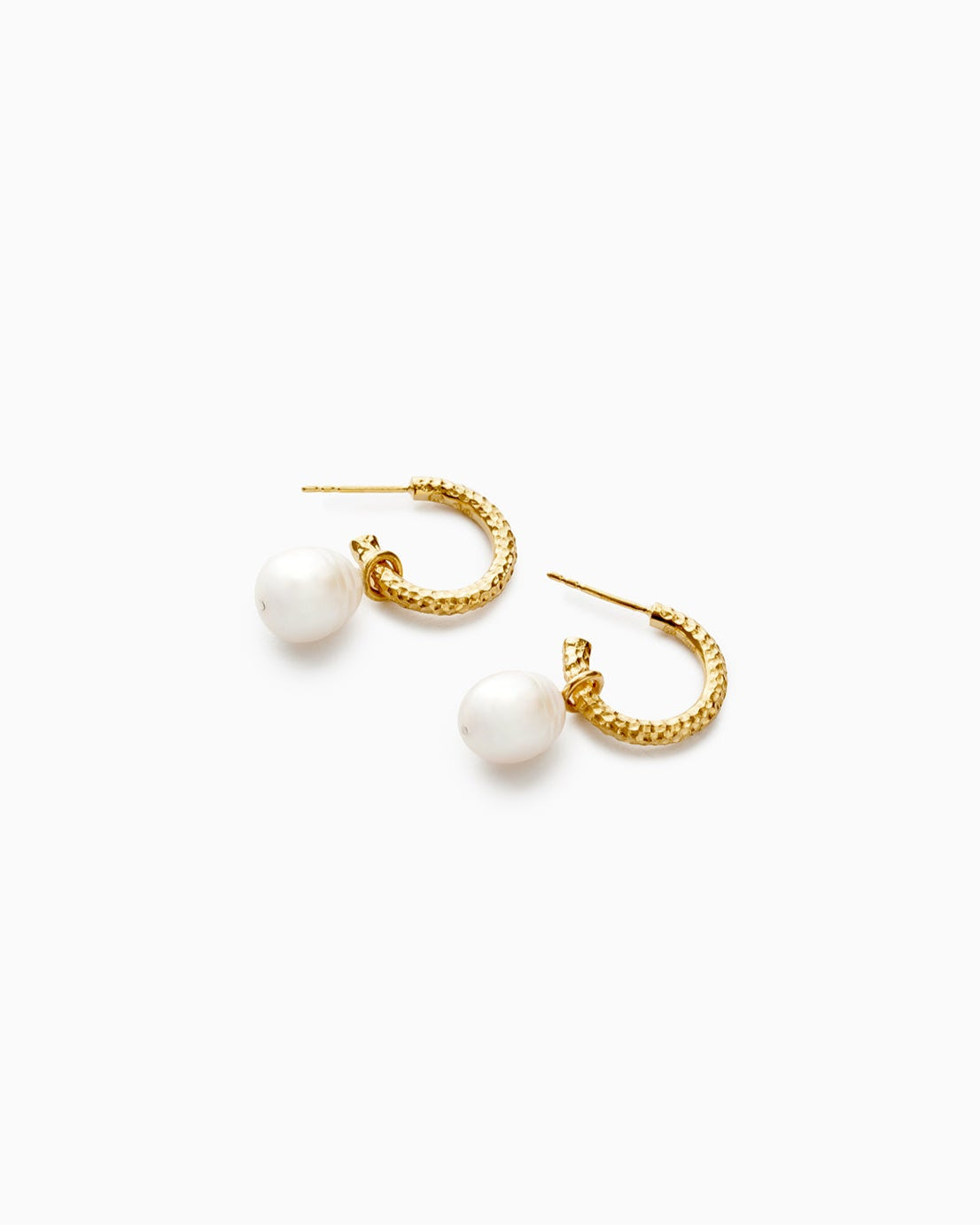 Sarah Vankaster Jewelry, Lili mini creole avec perles, boucles d'oreilles en vermeil, fait à la main