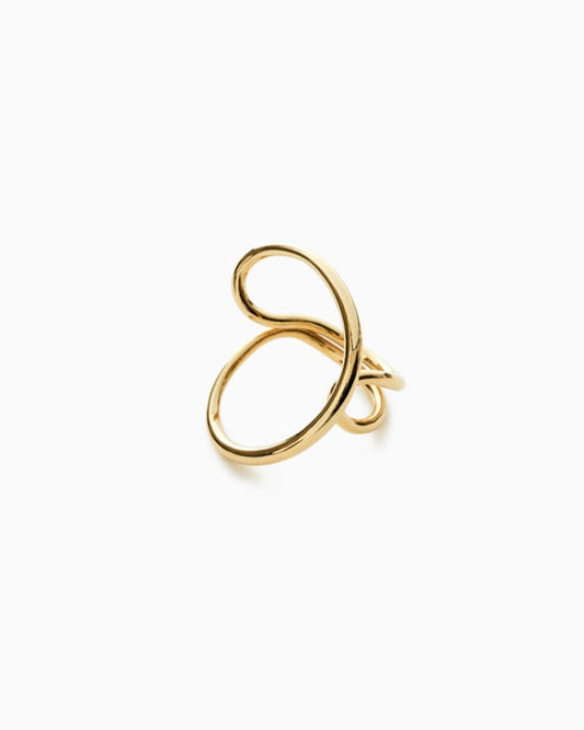 Plitvice Ring in Vermeil packshot, Sarah Vankaster Handmade Jewelry, Flow Collection