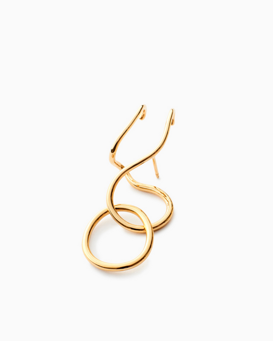 Makara single earring