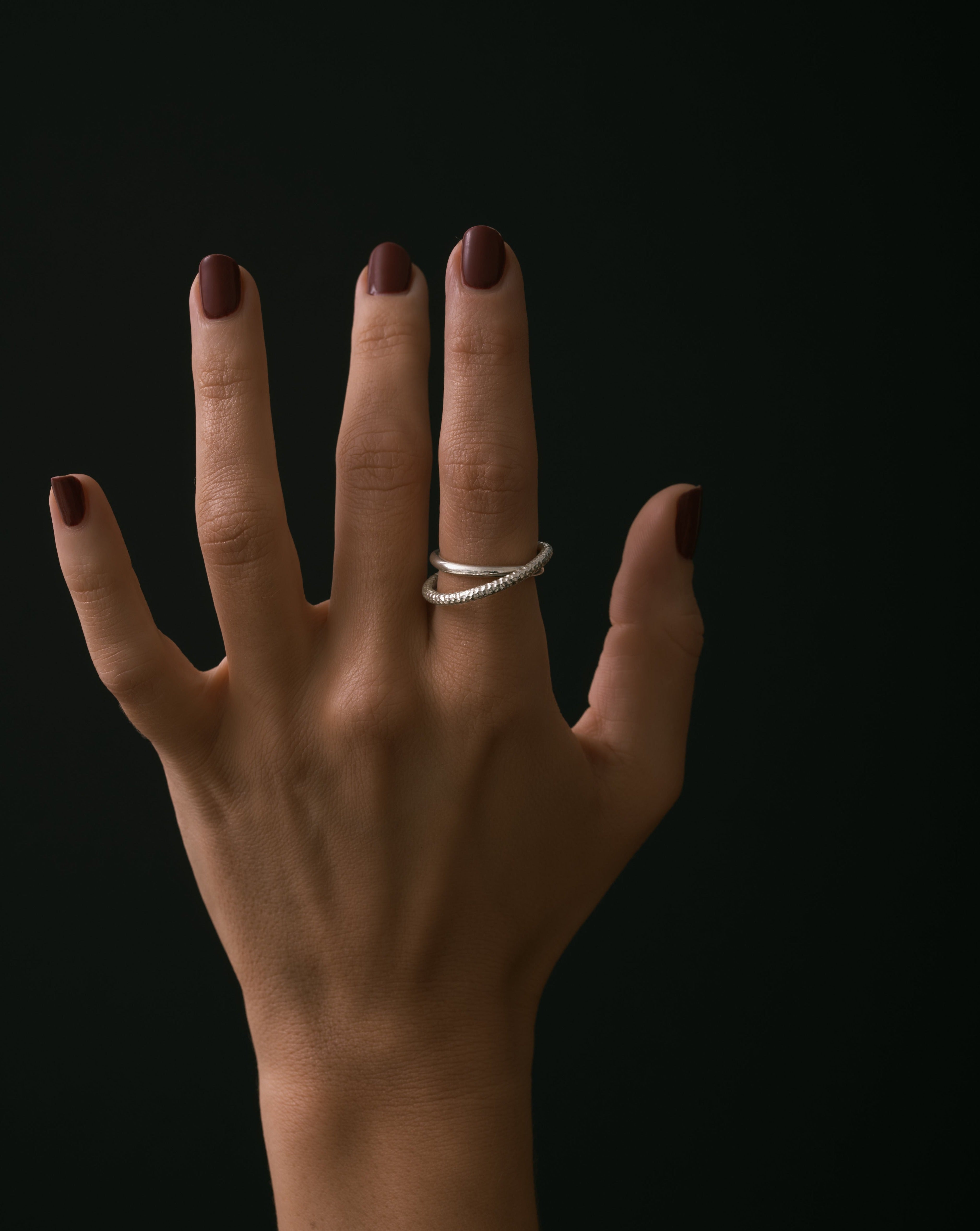 Bague Twisty Texturée