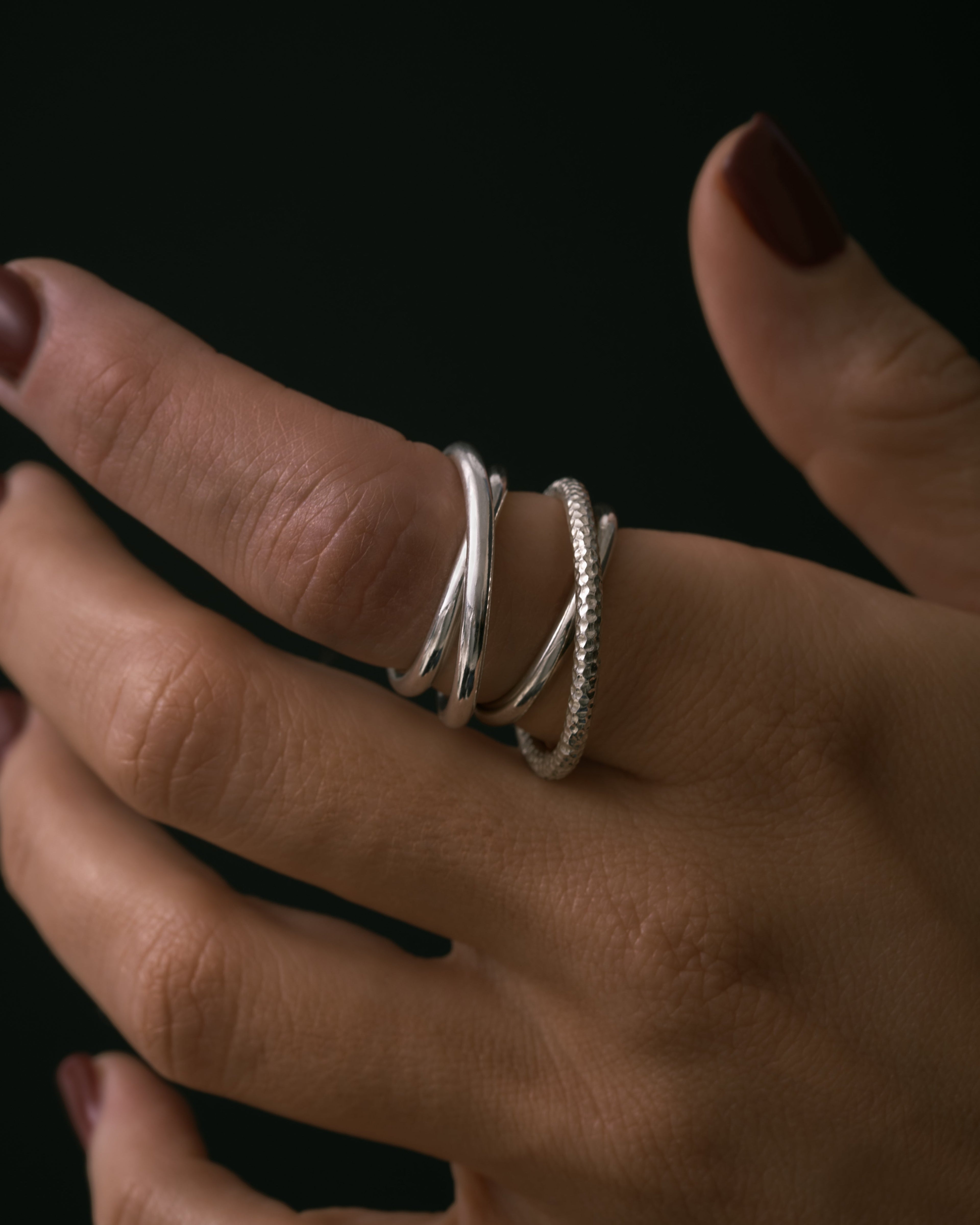 Bague Twisty Texturée