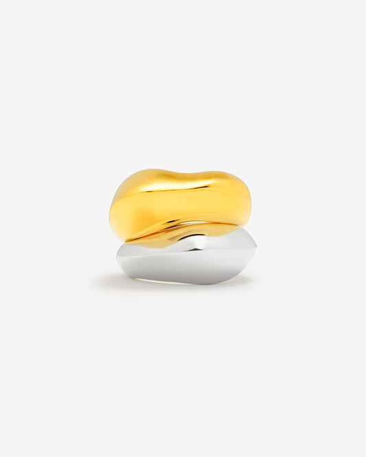 Set Yin & Yang Bicolor Rings