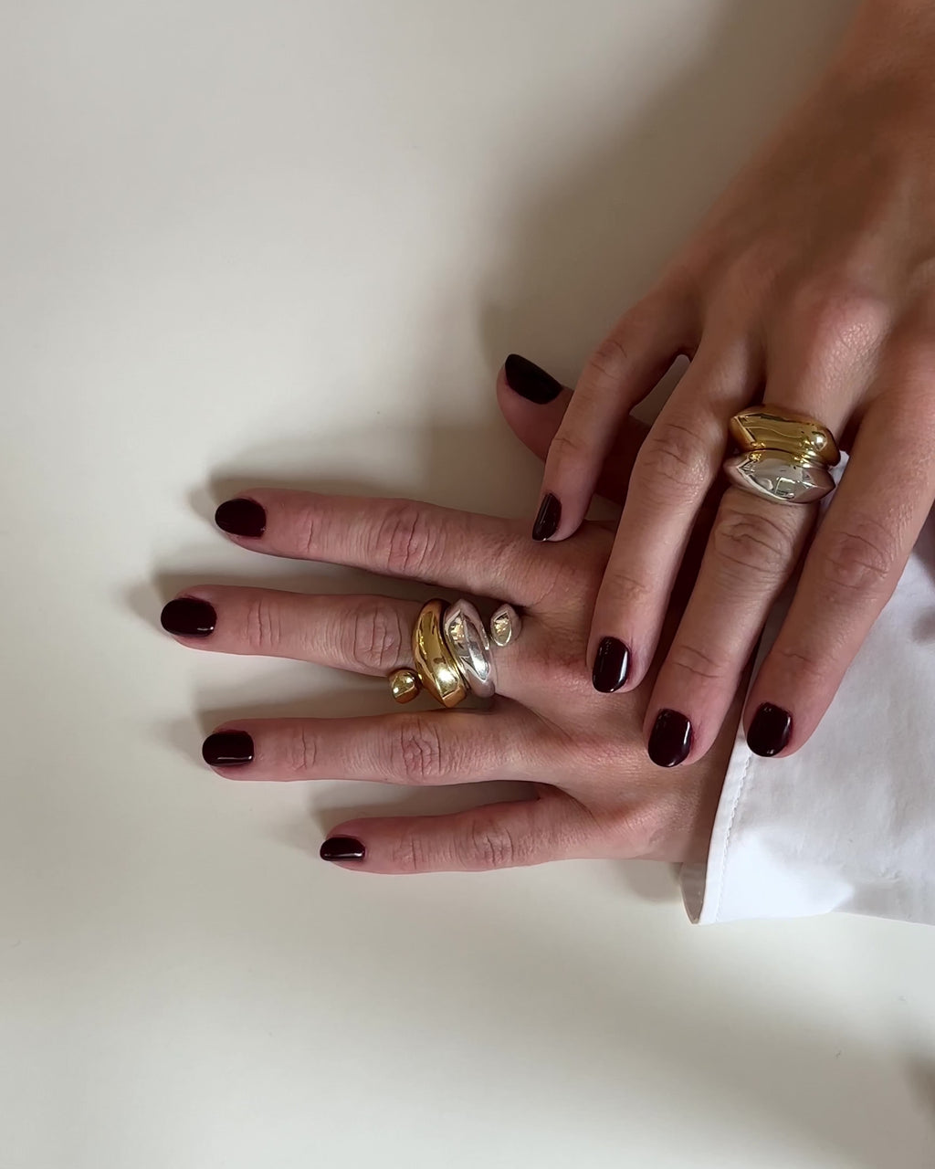 Set Yin & Yang Bicolor Rings