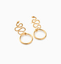 Ayida vermeil earrings packshot from sarah vankaster jewelry serpent collection 