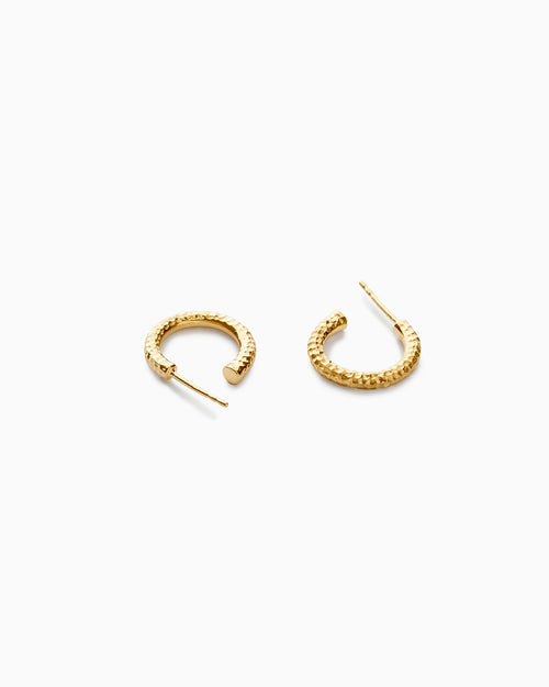 Sarah Vankaster Jewelry, Lili mini creole, boucles d'oreilles en vermeil, fait à la main