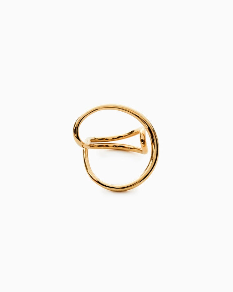 Plitvice Ring in Vermeil packshot, Sarah Vankaster Handmade Jewelry, Flow Collection